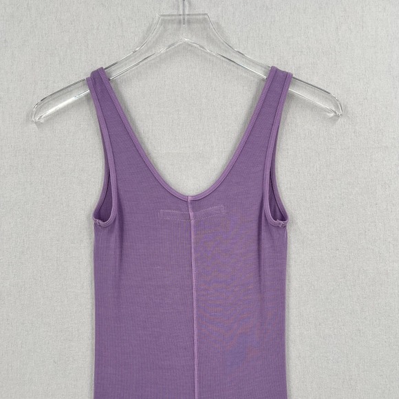ENZA COSTA Dress Womens Small Purple Silk rib Tank Dress Hushed Violet NWOT - Picture 5 of 8